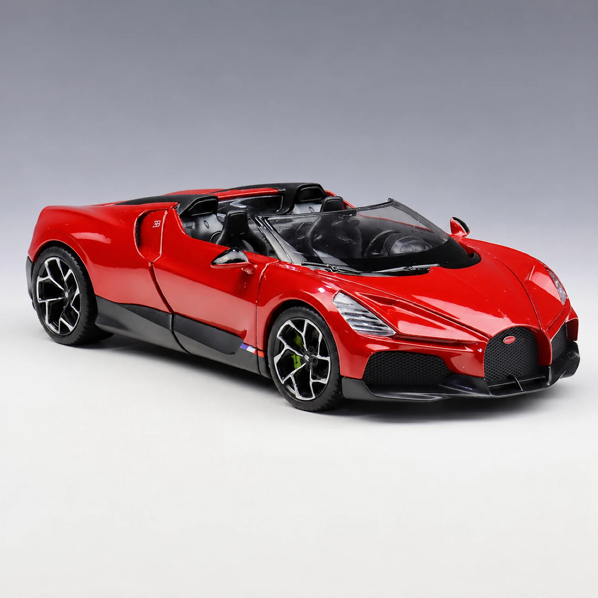 [Welly] 1:24 Bugatti 2022 W16 Mistral Red Model Car Die-Cast