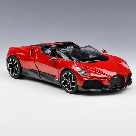 [Welly] 1:24 Bugatti 2022 W16 Mistral rosso modellino di auto Die-Cast