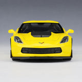 [Welly] 1:24 Chevrolet 2017 Corvette Z06 giallo modellino di auto Die-Cast