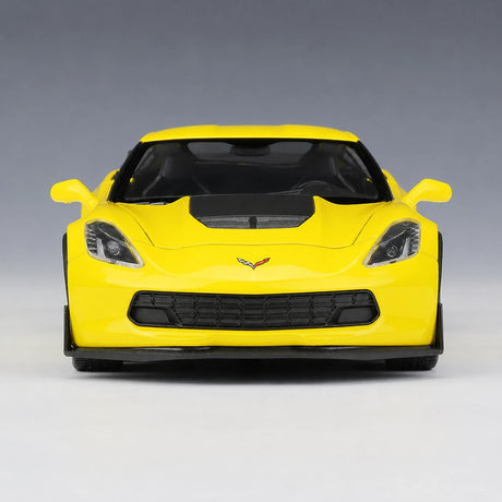 [Welly] 1:24 Chevrolet 2017 Corvette Z06 giallo modellino di auto Die-Cast