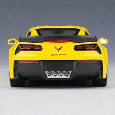 [Welly] 1:24 Chevrolet 2017 Corvette Z06 giallo modellino di auto Die-Cast