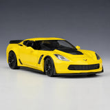 [Welly] 1:24 Chevrolet 2017 Corvette Z06 giallo modellino di auto Die-Cast