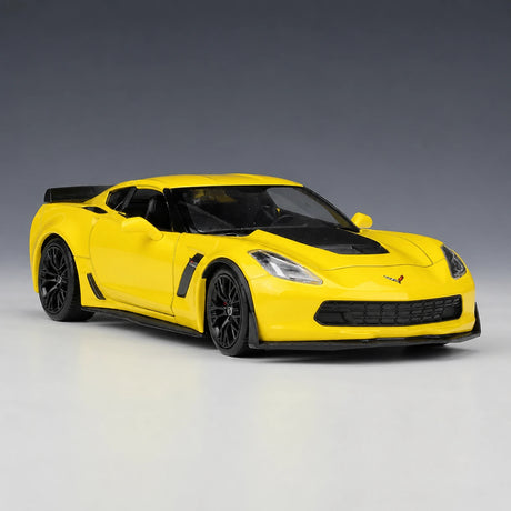[Welly] 1:24 Chevrolet 2017 Corvette Z06 giallo modellino di auto Die-Cast
