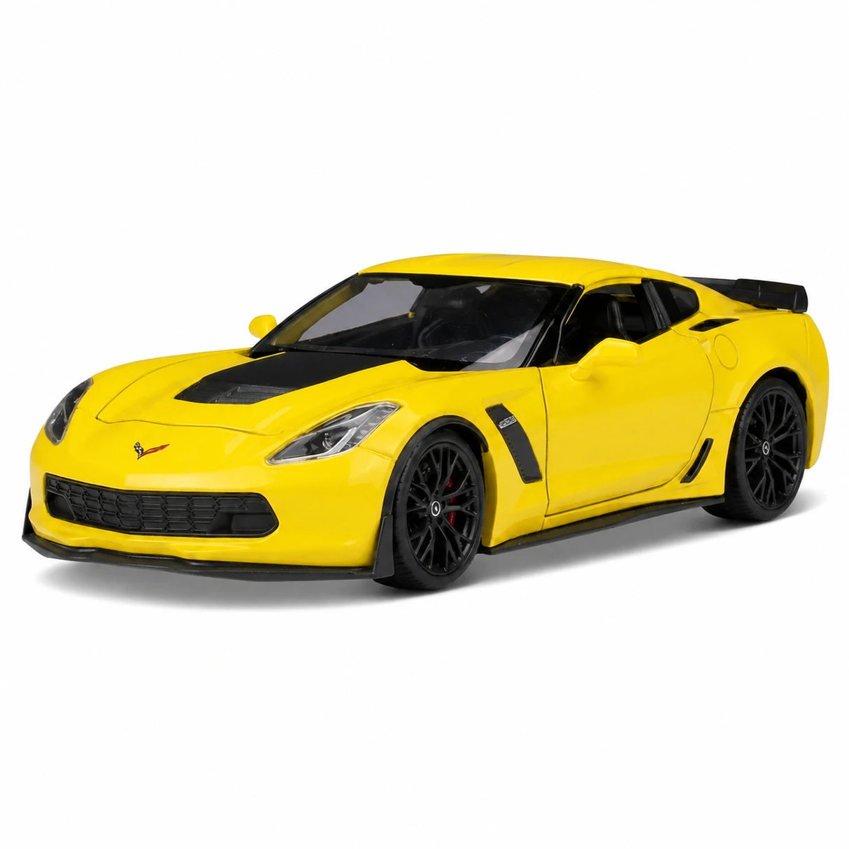 [Welly] 1:24 Chevrolet 2017 Corvette Z06 giallo modellino di auto Die-Cast
