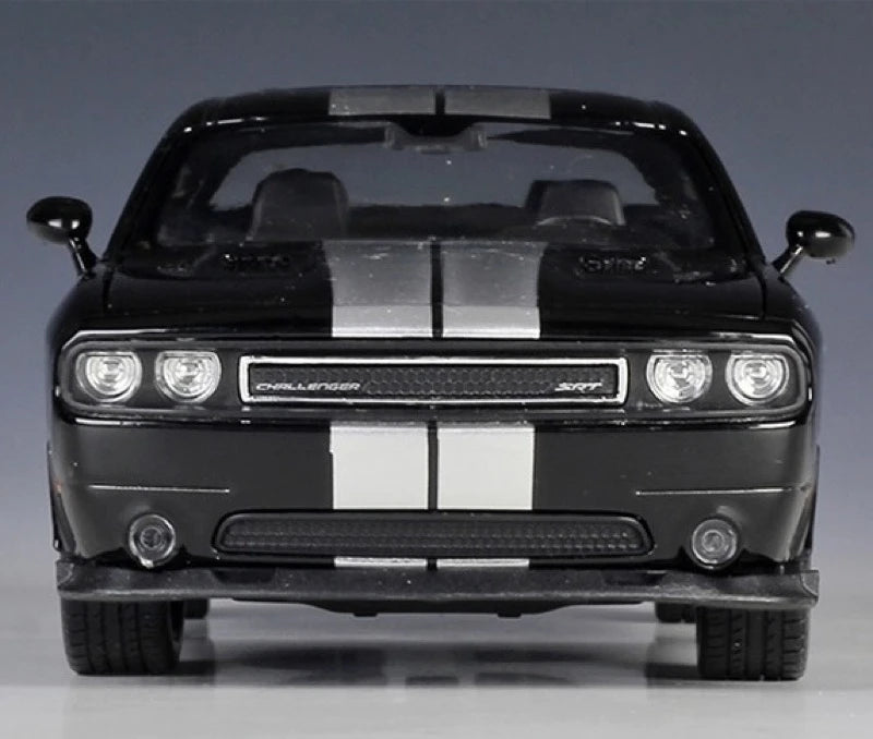 [Welly] 1:24 Dodge 2012 Challenger SRT Glossy Black Model Car Die-Cast