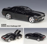 [Welly] 1:24 Dodge 2012 Challenger SRT Glossy Black Model Car Die-Cast