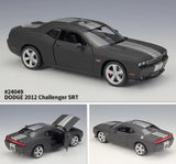 [Welly] 1:24 Dodge 2012 Challenger SRT Matte Black Model Car Die-Cast