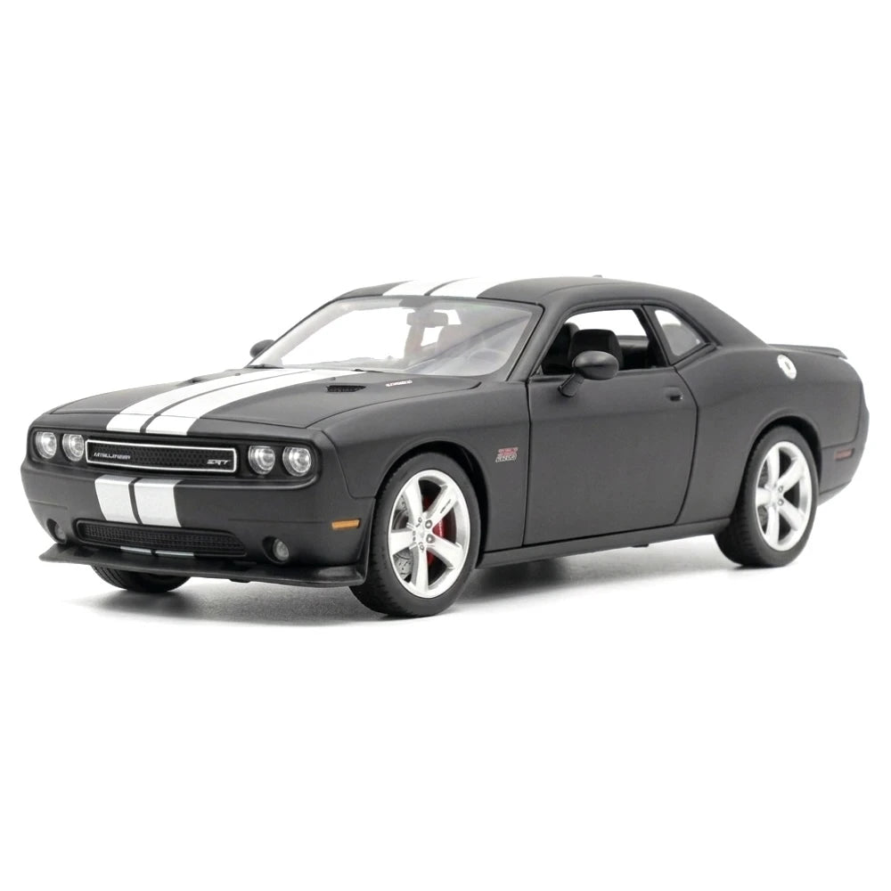 [Welly] 1:24 Dodge 2012 Challenger SRT Matte Black Model Car Die-Cast