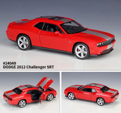 [Welly] 1:24 Dodge 2012 Challenger SRT Red Model Car Die-Cast