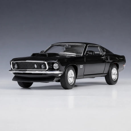 Welly Ford 1969 Mustang Boss 429 أسود 1:24 – نموذج عرض معدني مصبوب