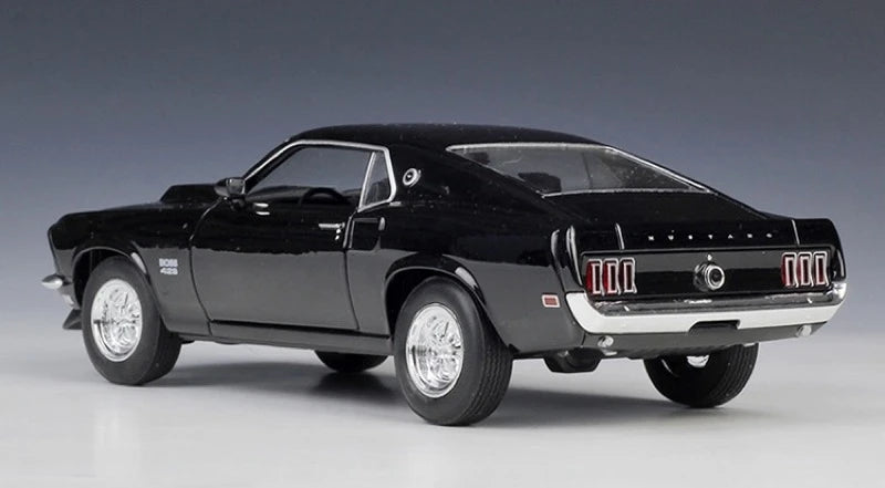 [Welly] 1:24 Ford 1969 Mustang Boss 429 Black Model Car Die-Cast