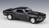 [Welly] 1:24 Ford 1969 Mustang Boss 429 Black Model Car Die-Cast