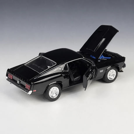 Welly Ford 1969 Mustang Boss 429 أسود 1:24 – نموذج عرض معدني مصبوب