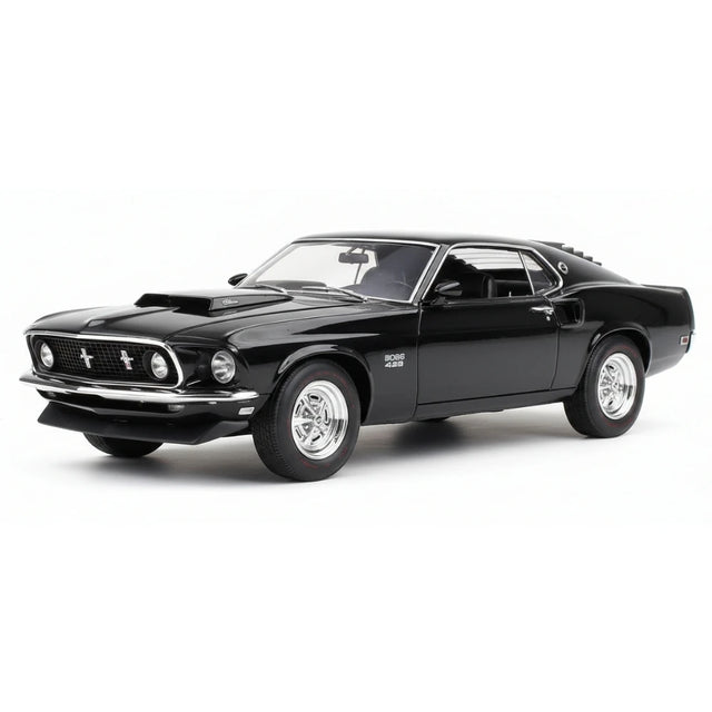 [Welly] 1:24 Ford 1969 Mustang Boss 429 Black Model Car Die-Cast