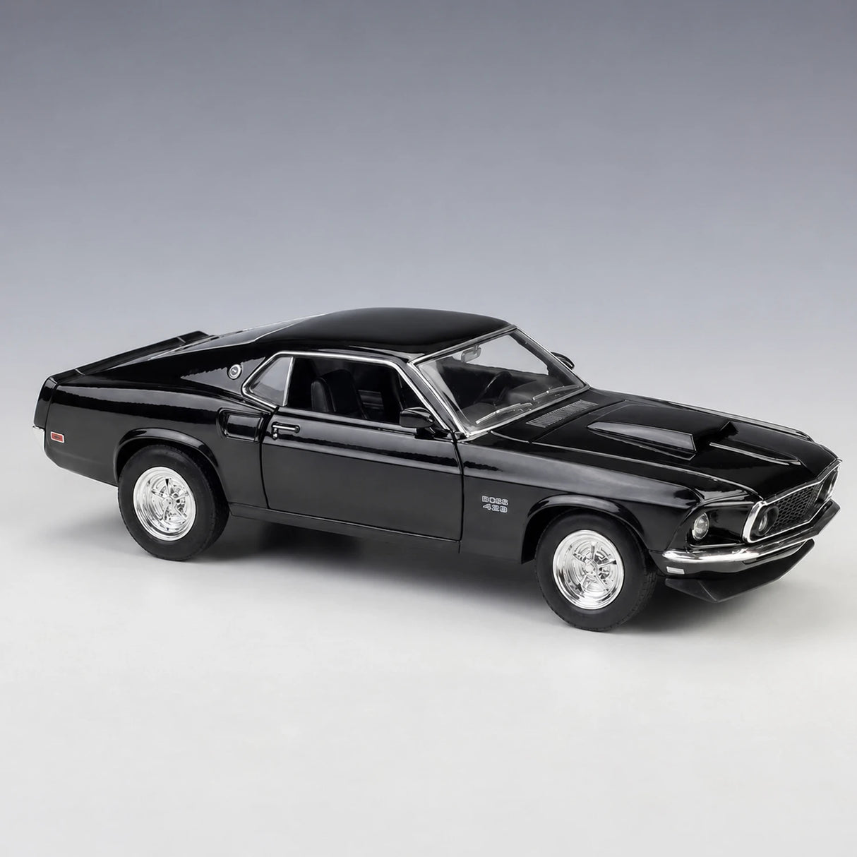 Welly Ford 1969 Mustang Boss 429 أسود 1:24 – نموذج عرض معدني مصبوب