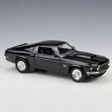 Welly Ford 1969 Mustang Boss 429 أسود 1:24 – نموذج عرض معدني مصبوب