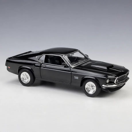 Welly Ford 1969 Mustang Boss 429 أسود 1:24 – نموذج عرض معدني مصبوب