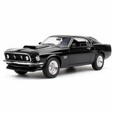 Welly Ford 1969 Mustang Boss 429 أسود 1:24 – نموذج عرض معدني مصبوب