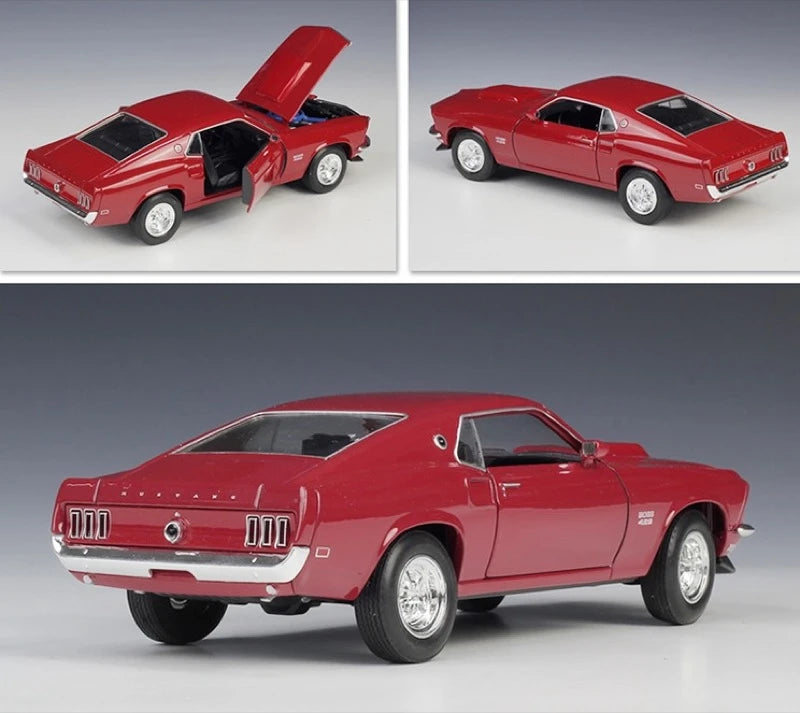 [Welly] 1:24 Ford 1969 Mustang Boss 429 Red Model Car Die-Cast
