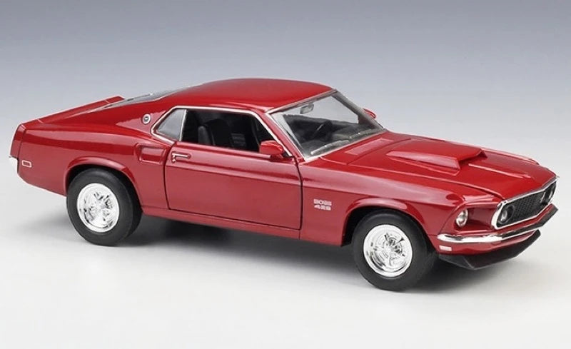 [Welly] 1:24 Ford 1969 Mustang Boss 429 Red Model Car Die-Cast