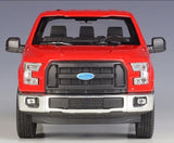 [Welly] 1:24 Ford 2015 F-150 Regular Cab rouge voiture miniature Die-Cast
