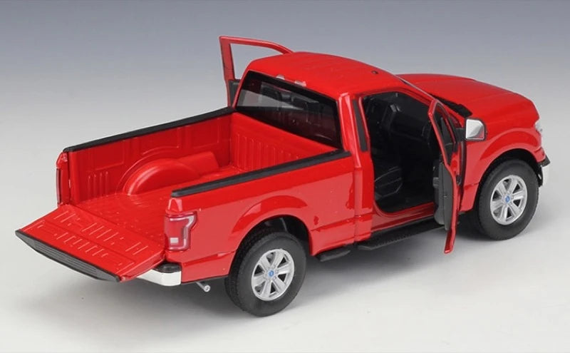 [Welly] 1:24 Ford 2015 F-150 Regular Cab rouge voiture miniature Die-Cast