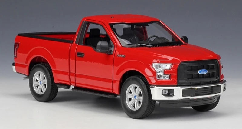 [Welly] 1:24 Ford 2015 F-150 Regular Cab rouge voiture miniature Die-Cast