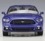[Welly] 1:24 Ford 2015 Mustang GT Blue Model Car Die-Cast