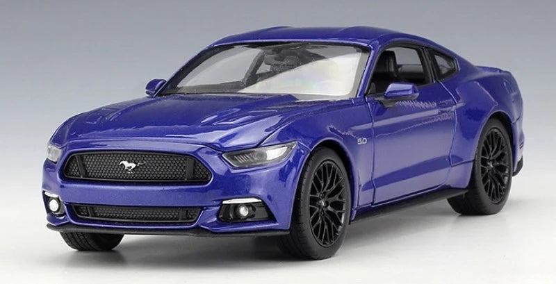 [Welly] 1:24 Ford 2015 Mustang GT Blue Model Car Die-Cast