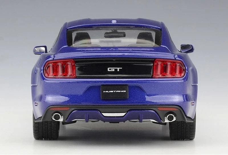 [Welly] 1:24 Ford 2015 Mustang GT Blue Model Car Die-Cast