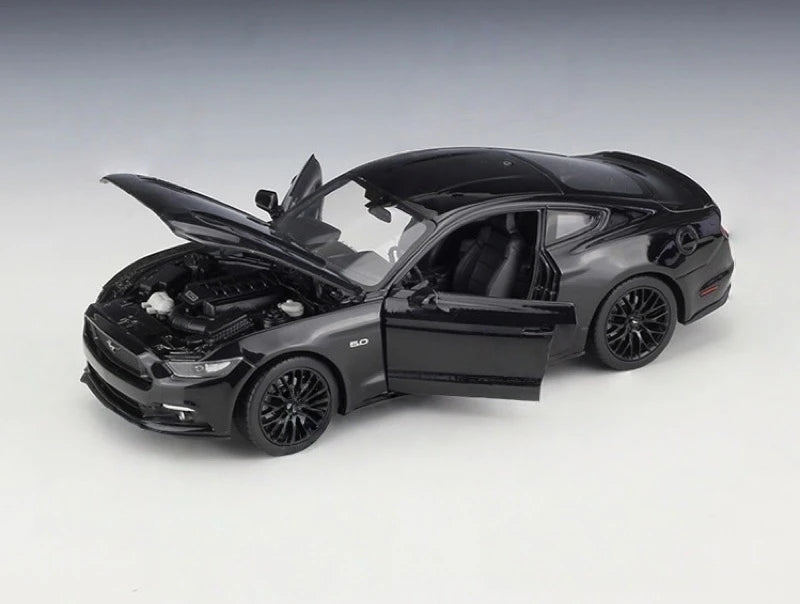 [Welly] 1:24 Ford 2015 Mustang GT Glossy Black Model Car Die-Cast