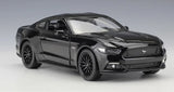 [Welly] 1:24 Ford 2015 Mustang GT Glossy Black Model Car Die-Cast
