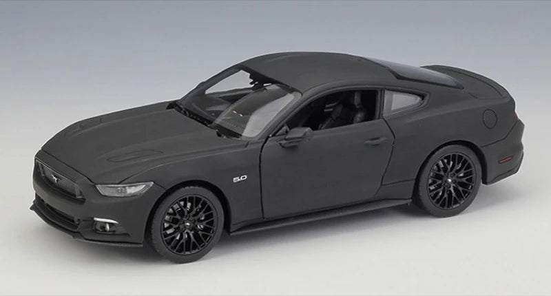 [Welly] 1:24 Ford 2015 Mustang GT Matte Black Model Car Die-Cast