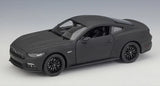 [Welly] 1:24 Ford 2015 Mustang GT Matte Black Model Car Die-Cast