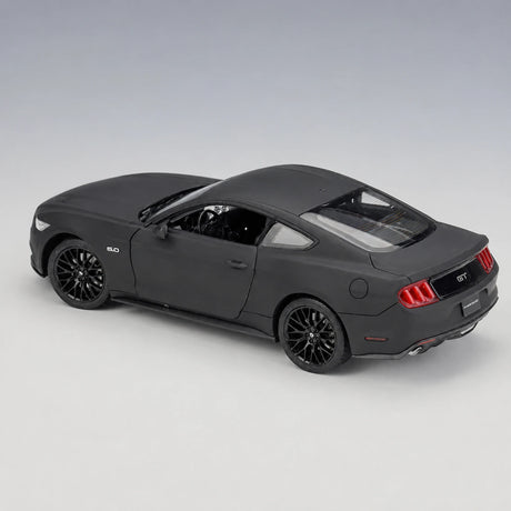 Welly Ford 2015 Mustang GT Matte أسود 1:24 – نموذج عرض معدني مصبوب