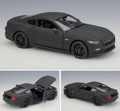 [Welly] 1:24 Ford 2015 Mustang GT Matte Black Model Car Die-Cast