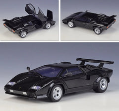[Welly] 1:24 Lamborghini 1974 Countach LP 5000 QV Black Model Car Die-Cast
