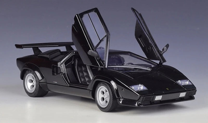 [Welly] 1:24 Lamborghini 1974 Countach LP 5000 QV Black Model Car Die-Cast