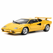 Welly Lamborghini 1974 Countach LP 5000 QV żółty 1:24 – model samochodu z metalu odlewanego do ekspozycji