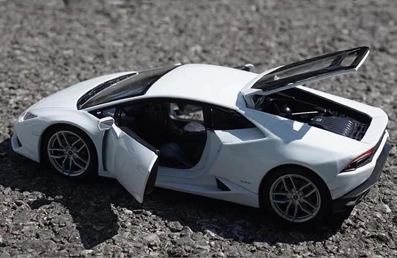 [Welly] 1:24 Lamborghini 2016 Huracan LP610-4 blanc voiture miniature Die-Cast