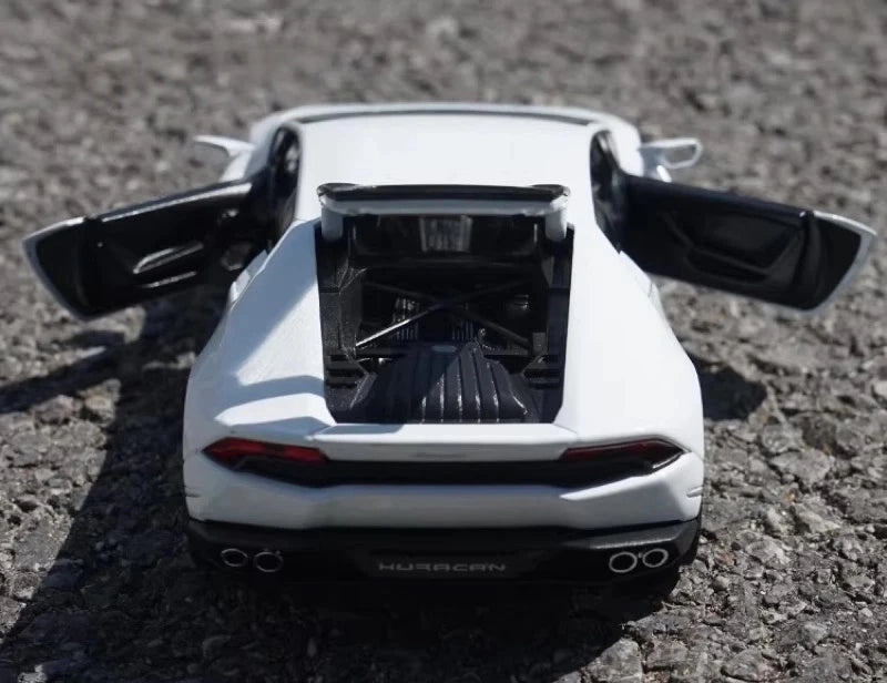 [Welly] 1:24 Lamborghini 2016 Huracan LP610-4 blanc voiture miniature Die-Cast