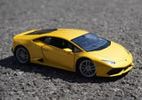 [Welly] 1:24 Lamborghini 2016 Huracan LP610-4 gul modellbil Die-Cast