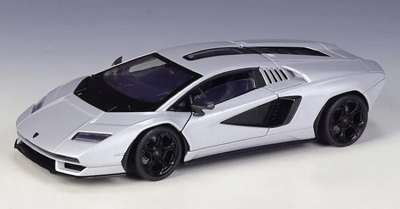 [Welly] 1:24 Lamborghini 2022 Countach LPI800-4 Silver Model Car Die-Cast