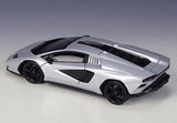 [Welly] 1:24 Lamborghini 2022 Countach LPI800-4 Silver Model Car Die-Cast