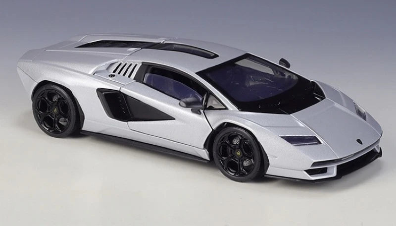 [Welly] 1:24 Lamborghini 2022 Countach LPI800-4 Silver Model Car Die-Cast