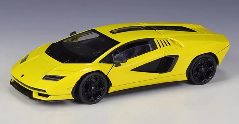 [Welly] 1:24 Lamborghini 2022 Countach LPI800-4 gul modellbil Die-Cast