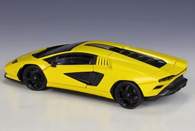 [Welly] 1:24 Lamborghini 2022 Countach LPI800-4 Yellow Model Car Die-Cast