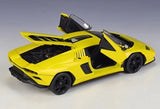 [Welly] 1:24 Lamborghini 2022 Countach LPI800-4 gul modellbil Die-Cast