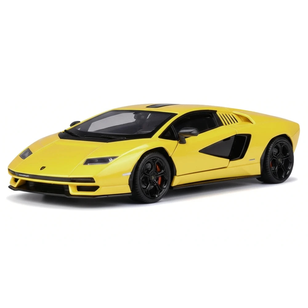 [Welly] 1:24 Lamborghini 2022 Countach LPI800-4 Yellow Model Car Die-Cast