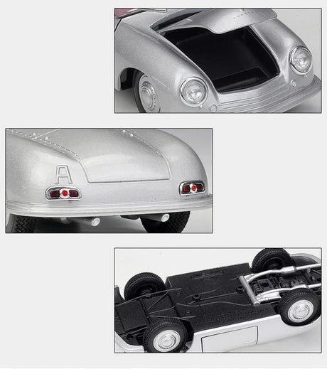 [Welly] 1:24 Porsche 1948 356 No.1 Roadster Silver Model Car Die-Cast
